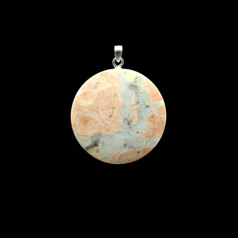 Azurit in Dolomit Anhänger - Handarbeit von EmporiumOrnamentum