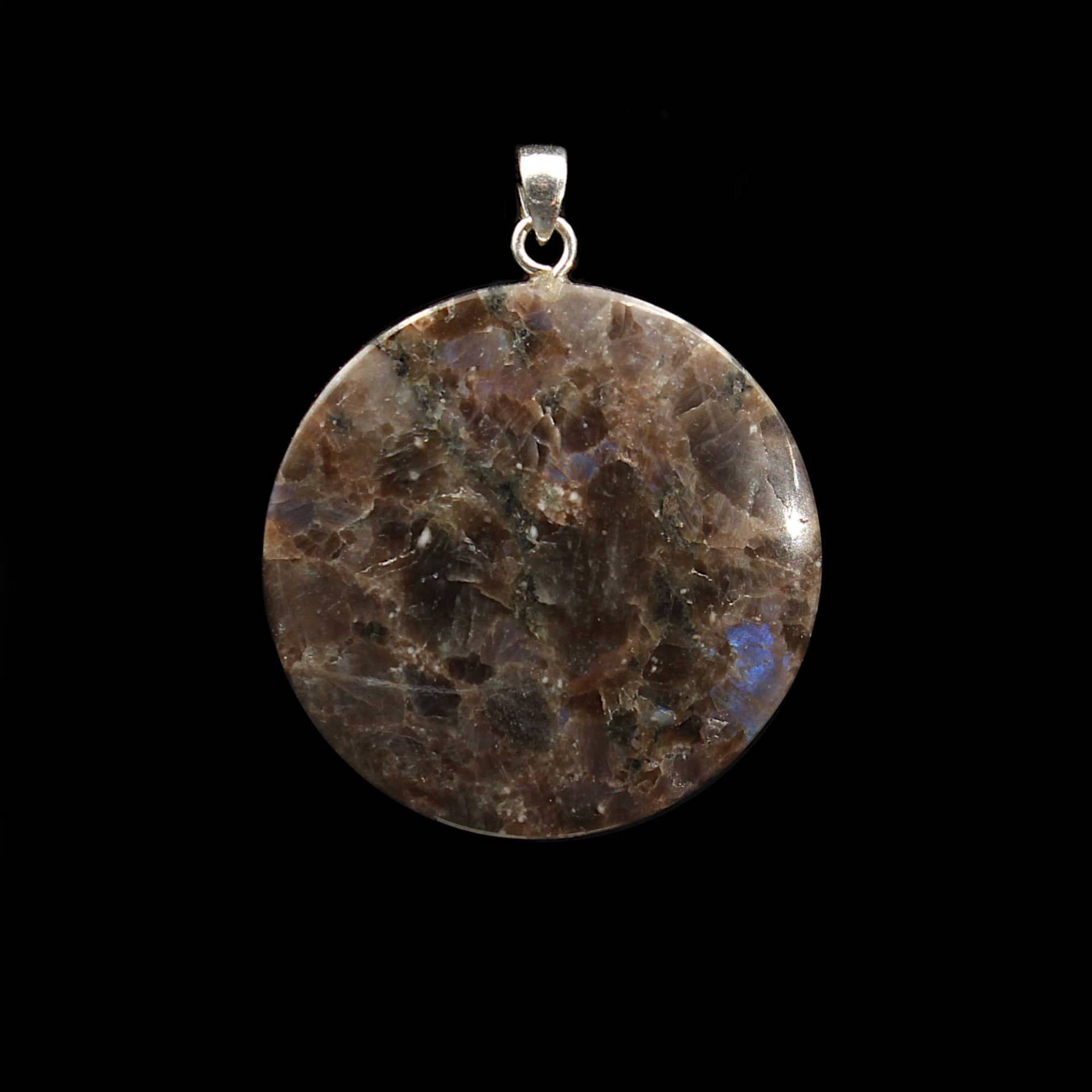 Brauner Larvikit Anhänger - Handarbeit von EmporiumOrnamentum