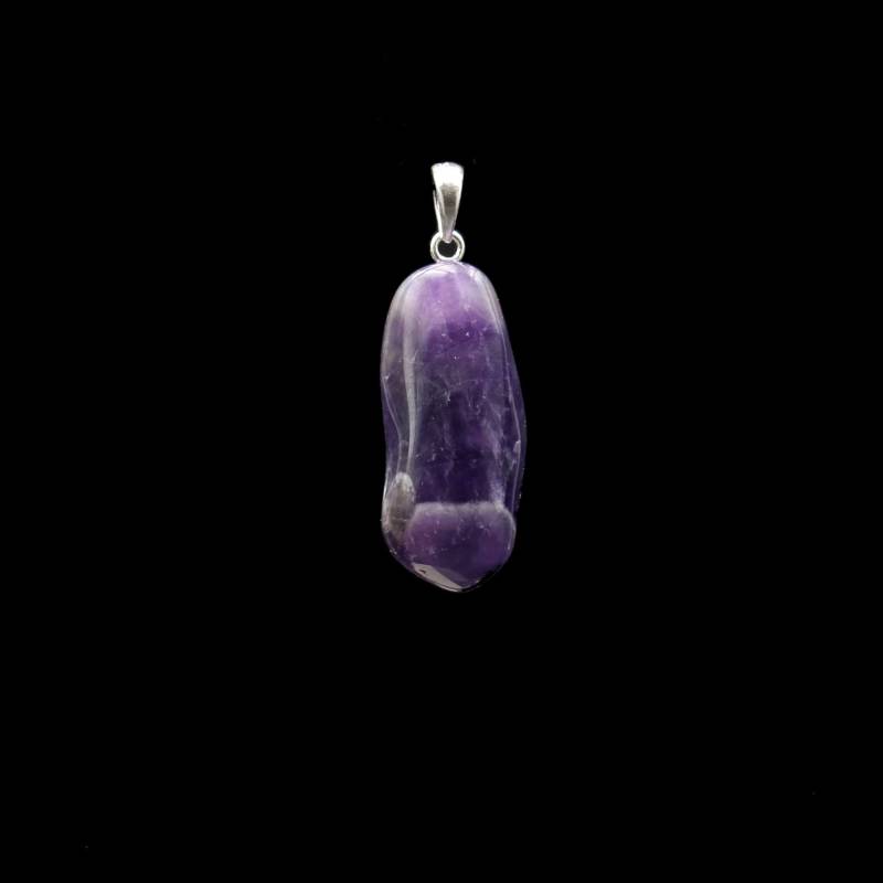 Chevron Amethyst Anhänger - Handarbeit von EmporiumOrnamentum
