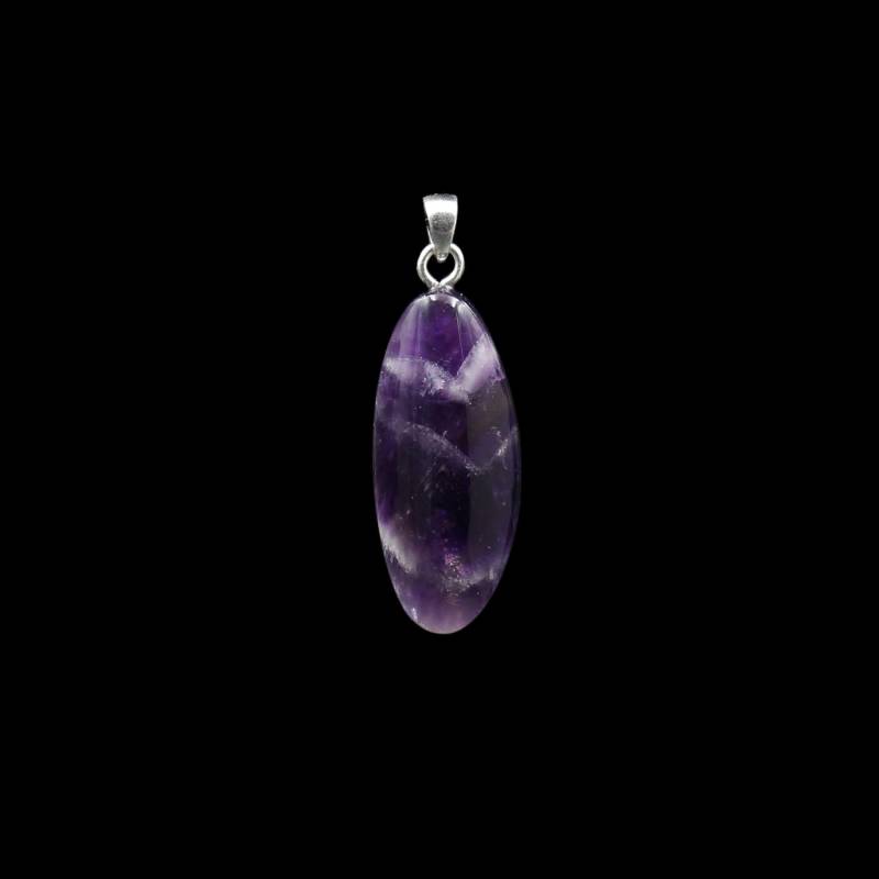 Chevron Amethyst Anhänger - Handarbeit von EmporiumOrnamentum