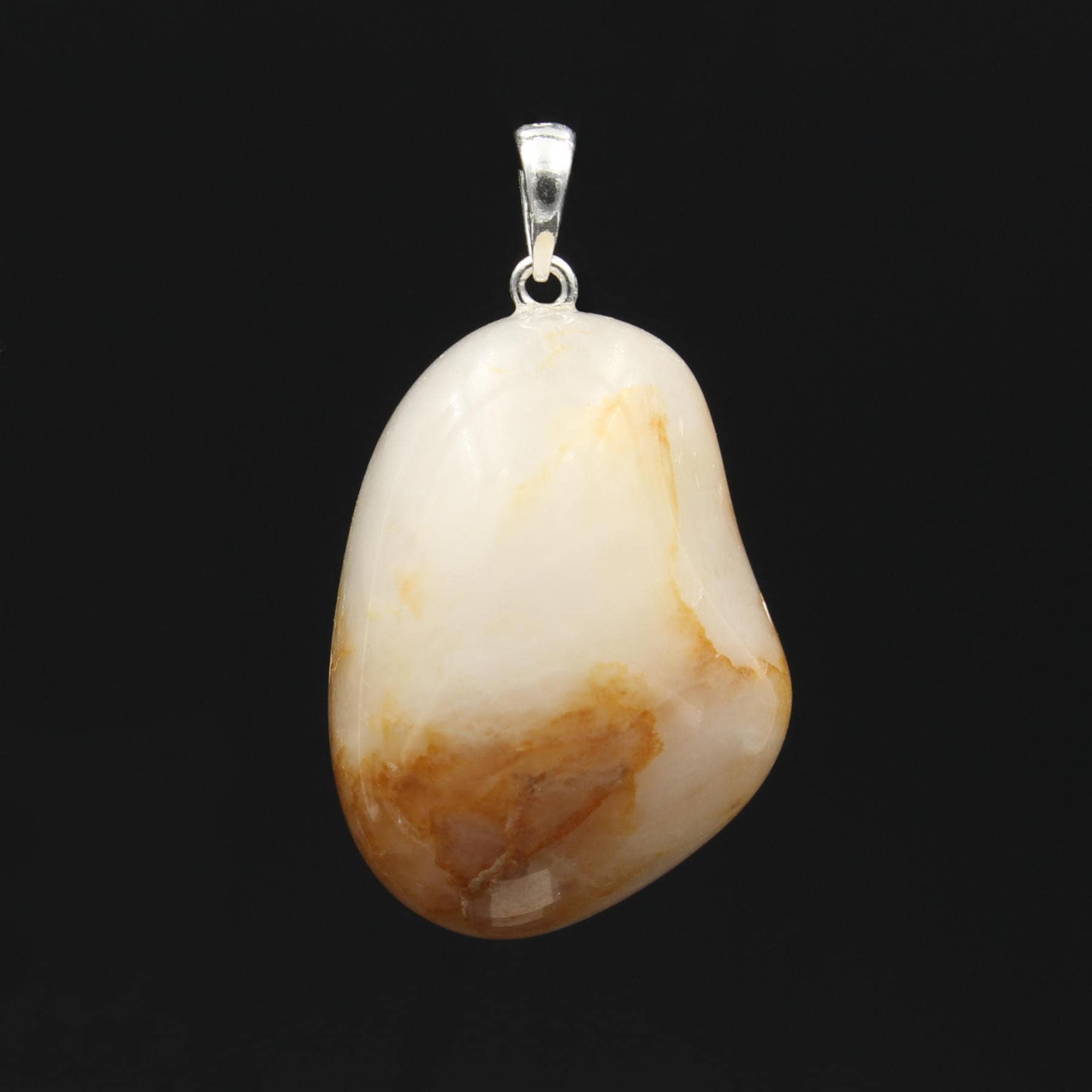 Quarz Anhänger Vom Rhein - Rheinkiesel | Handarbeit Natürlicher Edelstein Made in Germany von EmporiumOrnamentum