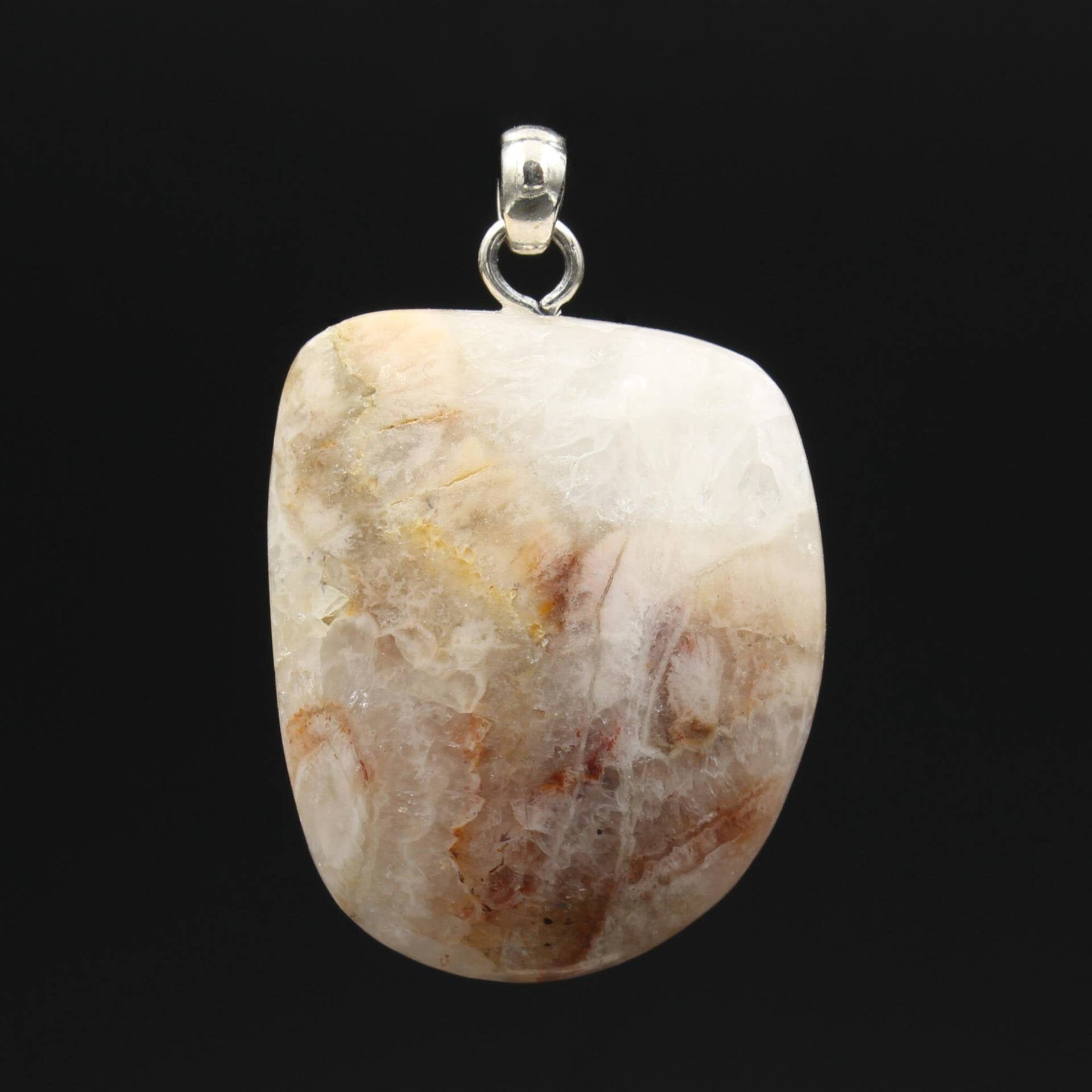 Quarzkristall Anhänger Vom Rhein - Rheinkiesel | Handarbeit Natürlicher Edelstein Bergkristall von EmporiumOrnamentum