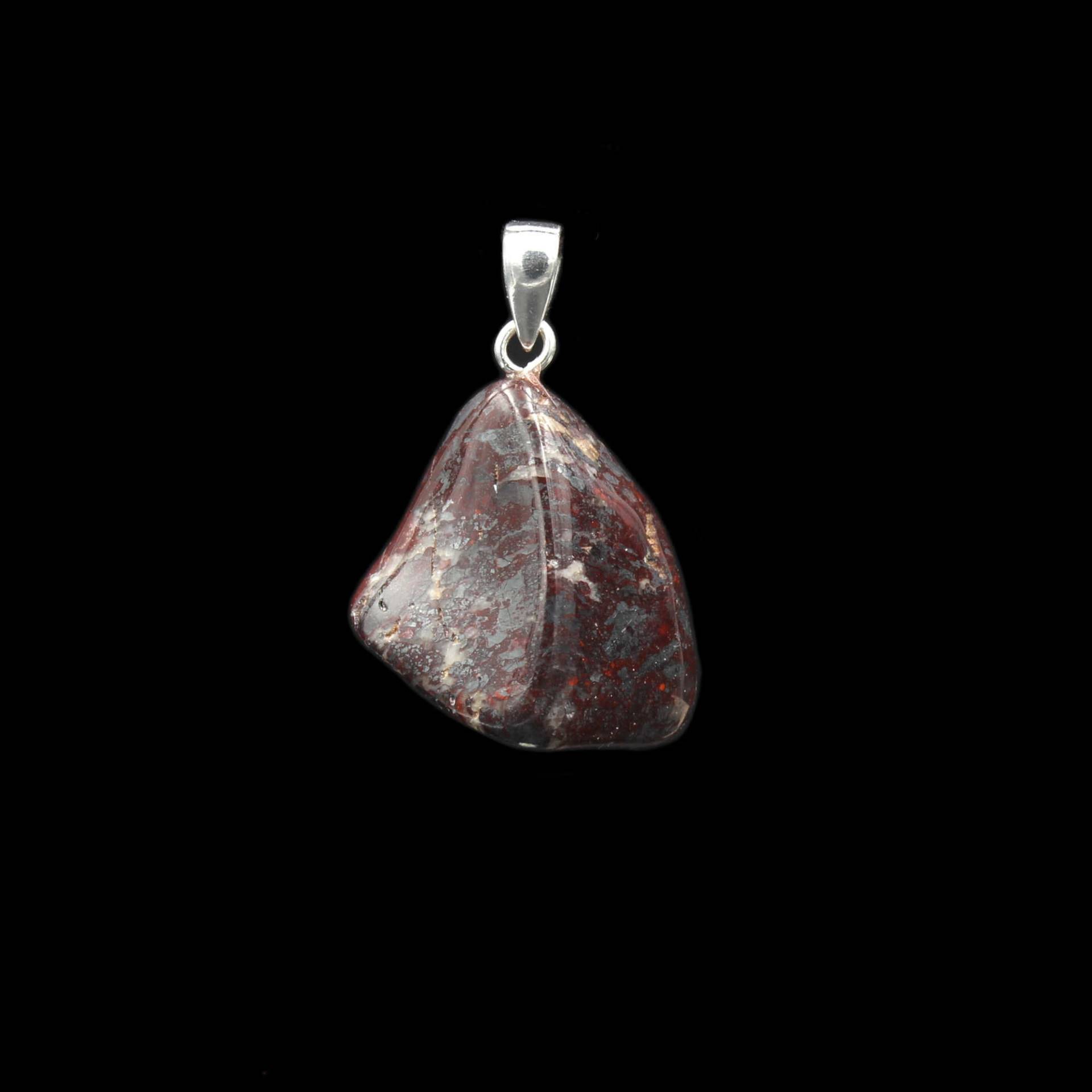 Roter Hämatit Jaspis Anhänger Vom Rhein - Rheinkiesel | Eisenkiesel von EmporiumOrnamentum