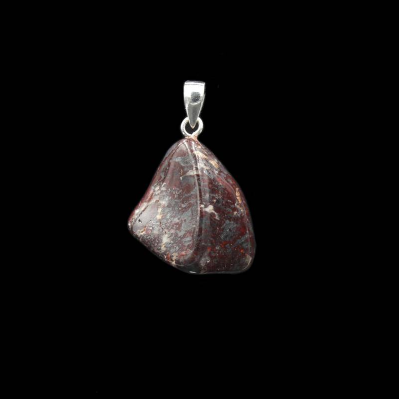 Roter Hämatit Jaspis Anhänger Vom Rhein - Rheinkiesel | Eisenkiesel von EmporiumOrnamentum