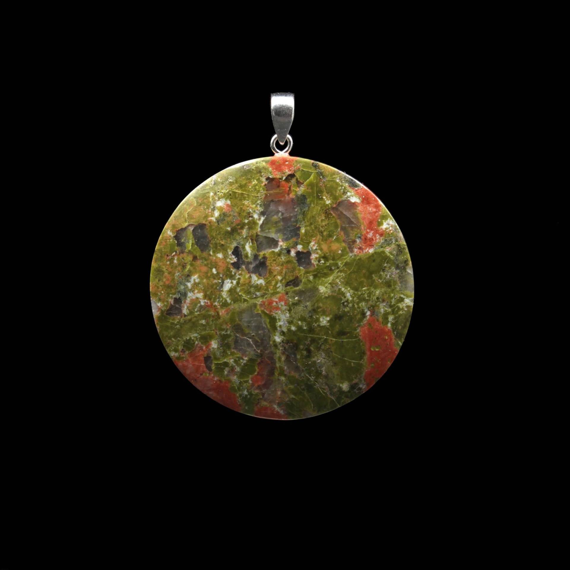 Unakit Anhänger | Groß, Rund - Handarbeit von EmporiumOrnamentum