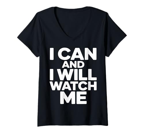 Damen Ich kann und ich werde Mir zuschauen motivierend T-Shirt mit V-Ausschnitt Damen Ich kann und ich werde Mir zuschauen motivierend T-Shirt mit V-Ausschnitt von Empower Bold Apparel