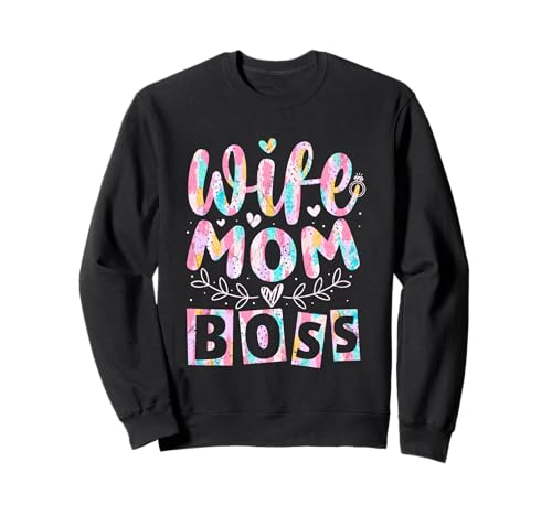 Ehefrau Mama Chef Inspiration Positive Vibes Sweatshirt von Empowered Wife Mother Boss Life Motivated