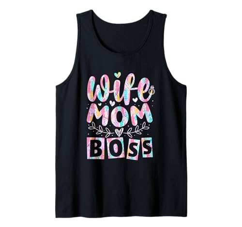 Ehefrau Mama Chef Inspiration Positive Vibes Tank Top von Empowered Wife Mother Boss Life Motivated