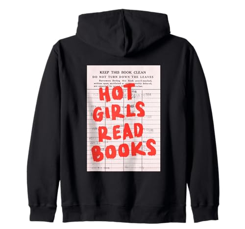 Hot Girls Read Books Bibliotheksausweis Kapuzenjacke von Empowered Women Book Lovers Unite