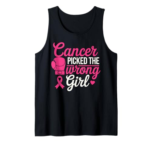 Cancer Picked The Wrong Girl Pink Boxing Glove Tank Top Cancer Picked The Wrong Girl Pink Boxing Glove Tank Top von Empowering Cancer Survivor Designs