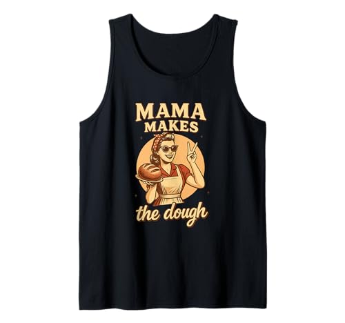 Mama macht den Teig im Retro-Stil Tank Top Mama macht den Teig im Retro-Stil Tank Top von Empowering Mothers Baking Humorous Retro