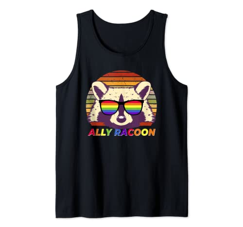 Ally Racoon LGBT Gay Rainbow Pride Flag Herren und Damen Tank Top Ally Racoon LGBT Gay Rainbow Pride Flag Herren und Damen Tank Top von Empowering Voice Tee Factory