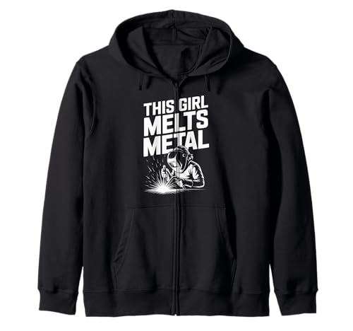 Dieses Mädchen schmilzt Metal Welding Pride Kapuzenjacke Dieses Mädchen schmilzt Metal Welding Pride Kapuzenjacke von Empowering Women Welding Strength Metalwork