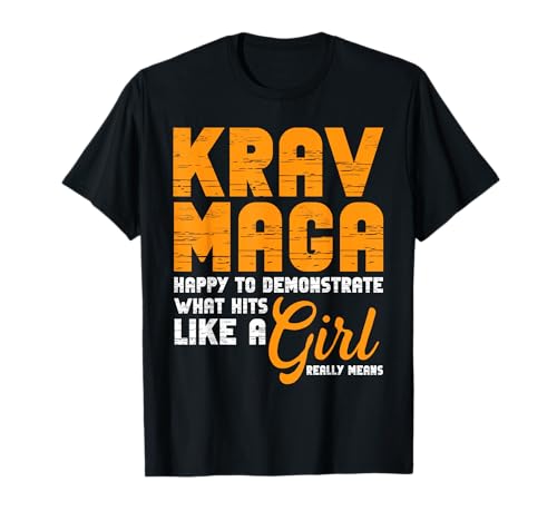Krav MAGA-Hits wie EIN Mädchen-Design T-Shirt Krav MAGA-Hits wie EIN Mädchen-Design T-Shirt von Empowerment Designs