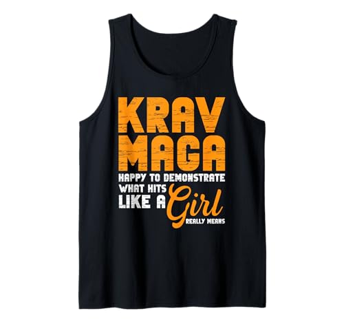 Krav MAGA-Hits wie EIN Mädchen-Design Tank Top Krav MAGA-Hits wie EIN Mädchen-Design Tank Top von Empowerment Designs