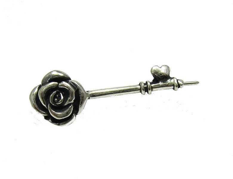 925 Silber Brosche A000023 Blume 925 Silber Brosche A000023 Blume von EmpressSilver