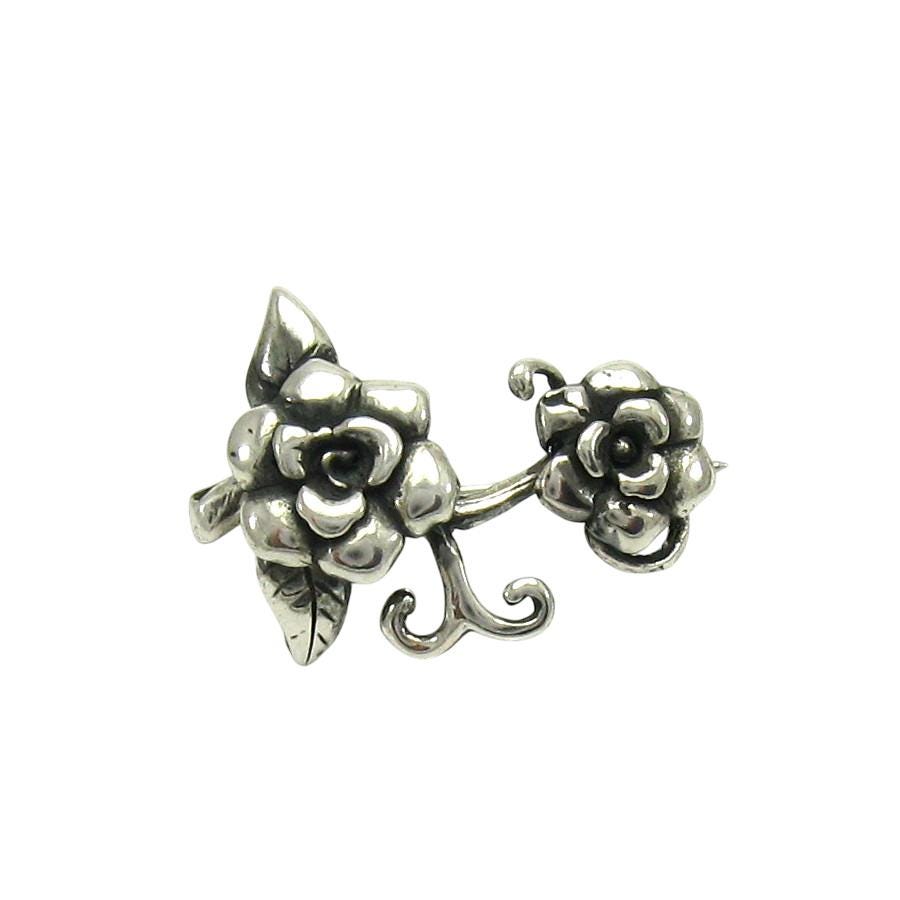 925 Silber Brosche A000026 Blume von EmpressSilver
