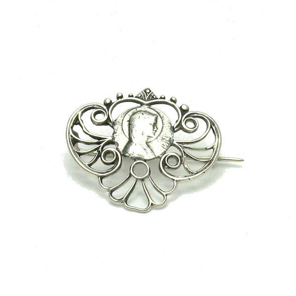 925 Silber Brosche A000028 Mutter Gottes 925 Silber Brosche A000028 Mutter Gottes von EmpressSilver