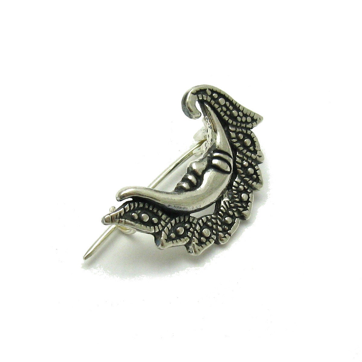 925 Silber Brosche A000118 Mond 925 Silber Brosche A000118 Mond von EmpressSilver