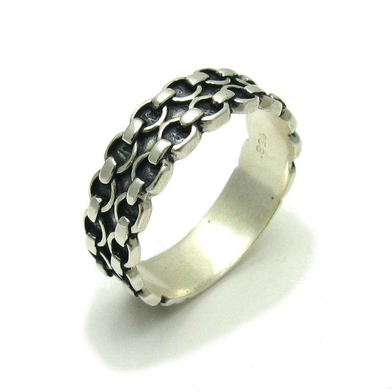 925 Silber Ring Band R000234 von EmpressSilver