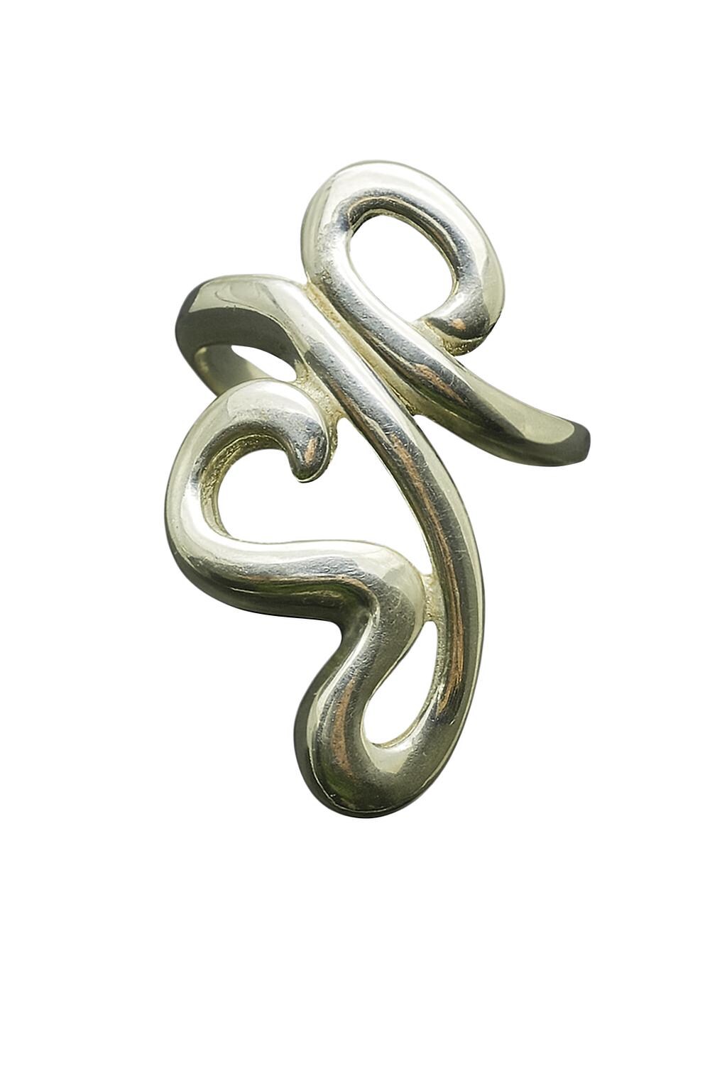 925 Silber Ring R000274 Ebene von EmpressSilver