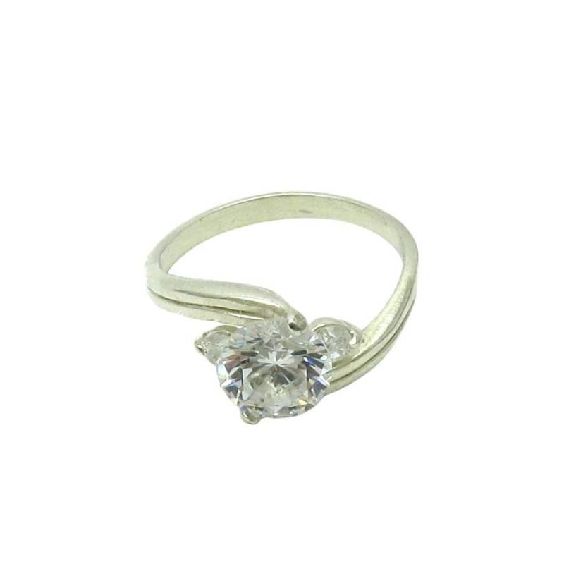 925 Silber Ring R000361 Mit 8mm Cz 925 Silber Ring R000361 Mit 8mm Cz von EmpressSilver