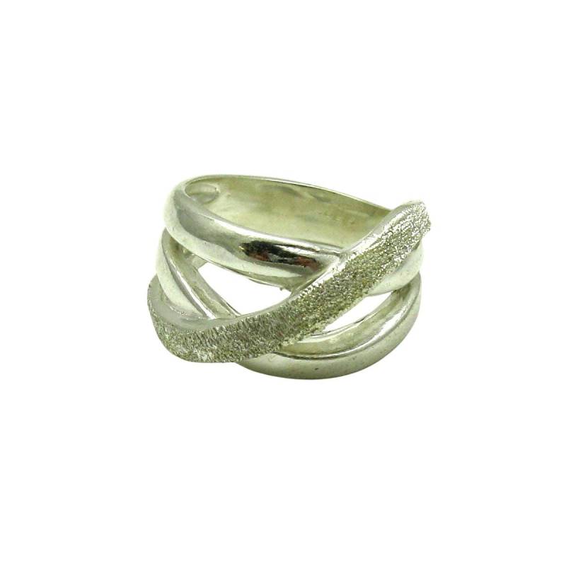 925 Silber Ring R000422 Matt von EmpressSilver