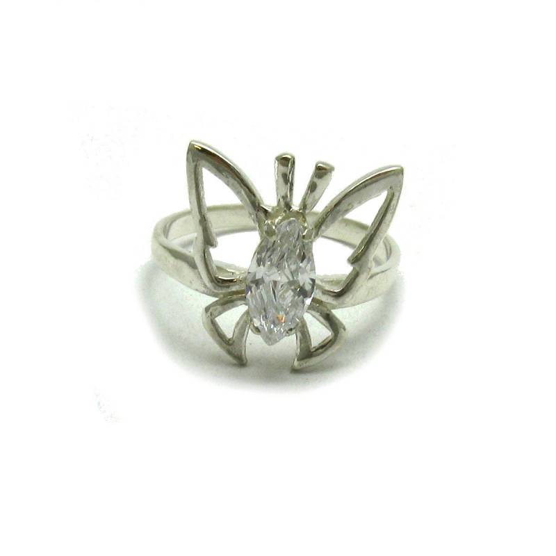 925 Silber Ring R000615 Schmetterling Mit Cz von EmpressSilver