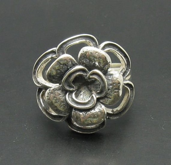 925 Silber Ring R000702 Blume von EmpressSilver