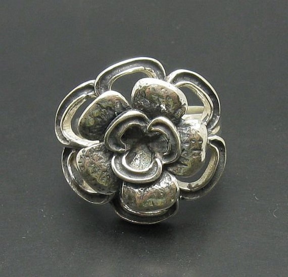 925 Silber Ring R000702 Blume von EmpressSilver