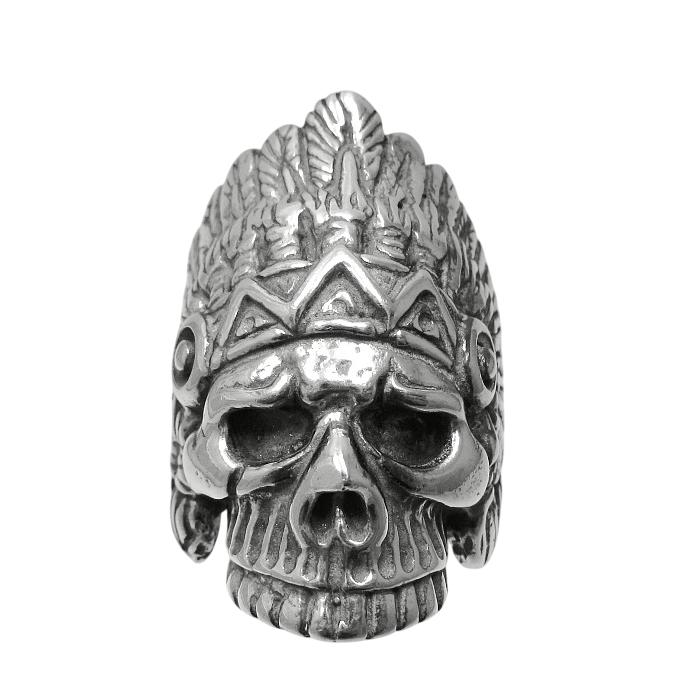 925 Silber Ring R001210 Grosse Totenkopf von EmpressSilver