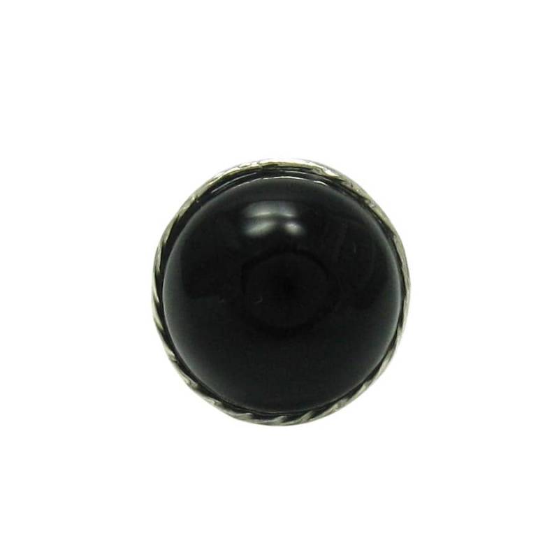925 Silber Ring R001438 Schwarzem Onyx von EmpressSilver