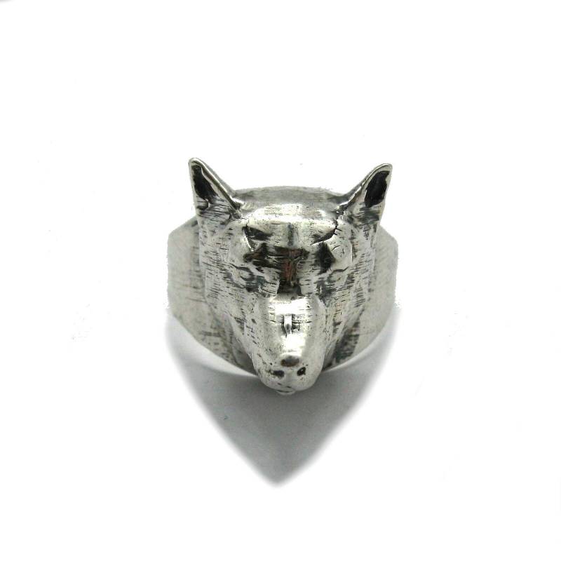 925 Silber Ring R001532 Wolfskopf von EmpressSilver