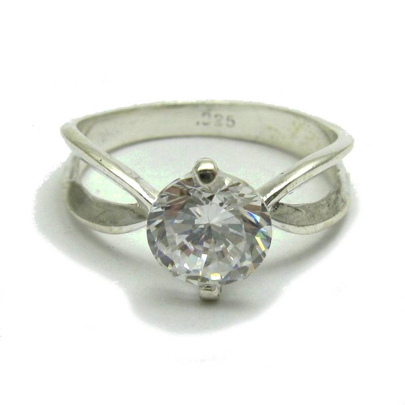 925 Silber Ring R001712 Mit 8mm Cz 925 Silber Ring R001712 Mit 8mm Cz von EmpressSilver