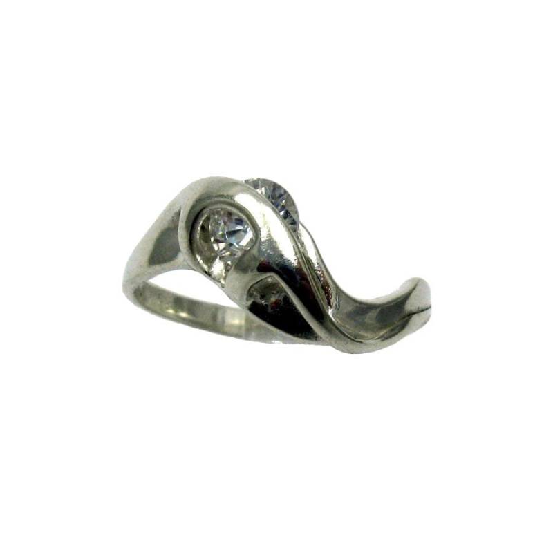 925 Silber Ring Solide R000011 Roll Zirkonia 925 Silber Ring Solide R000011 Roll Zirkonia von EmpressSilver