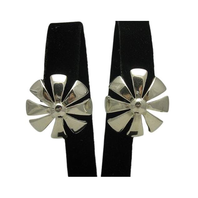 E000067 Silber-Ohrringe 925 Ffanzösisch Clip von EmpressSilver