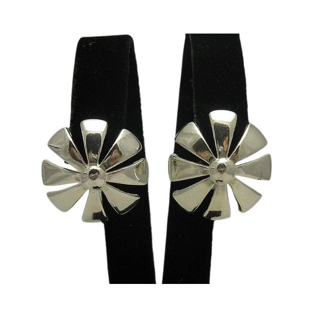 E000067 Silber-Ohrringe 925 Ffanzösisch Clip von EmpressSilver