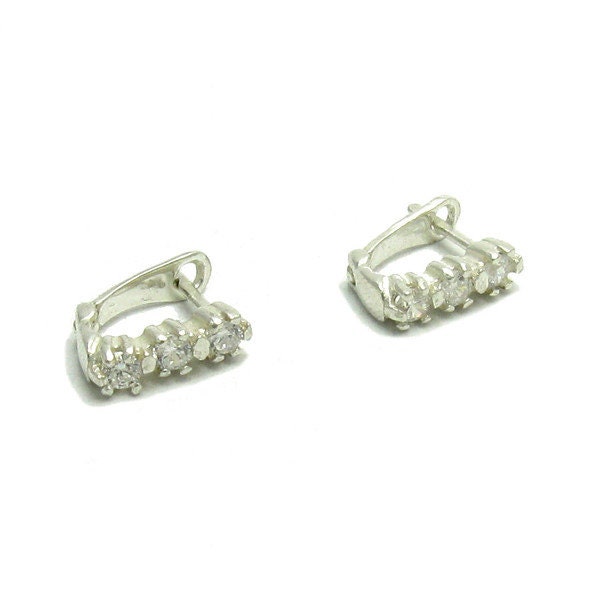 E000114 Silber-Ohrringe 925 Mit Cz von EmpressSilver