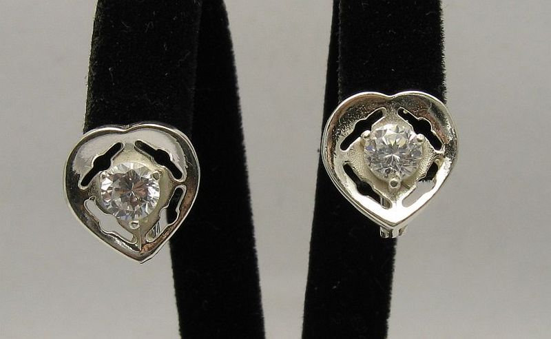 E000305 Silber-Ohrringe 925 Mit Cz von EmpressSilver