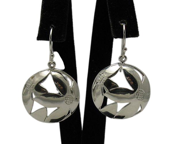 E000311 Silber-Ohrringe 925 Blumen von EmpressSilver