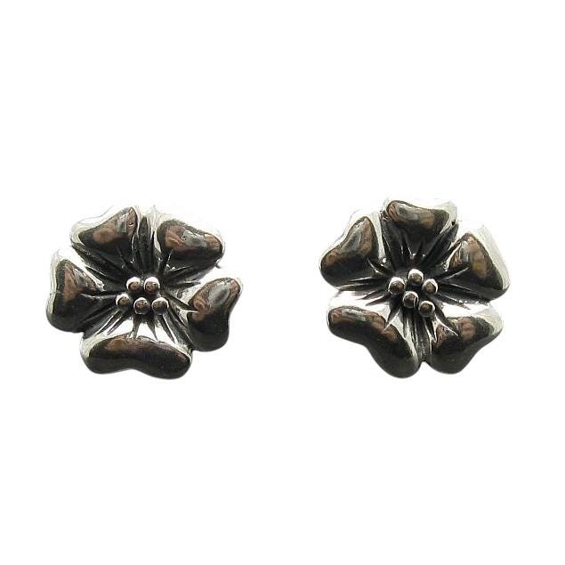 E000347 Silber-Ohrringe Blumen 925 von EmpressSilver