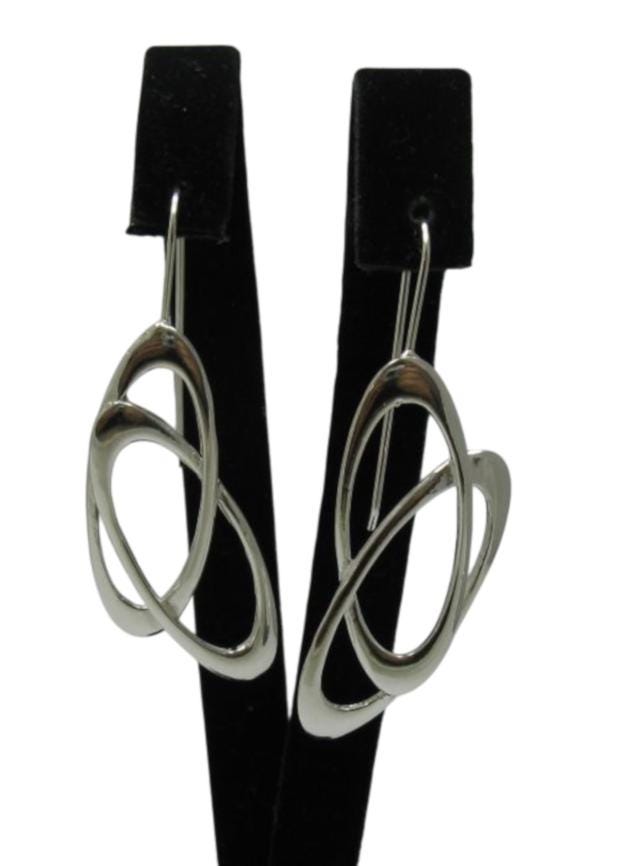E000447 Silber-Ohrringe 925 Ellipse von EmpressSilver