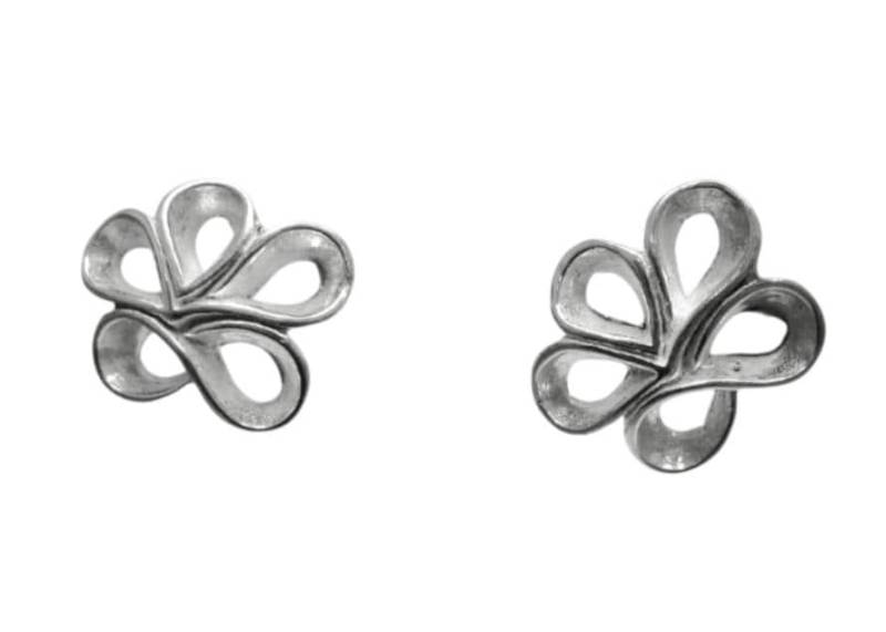 E000454 Silber-Ohrringe Blumen 925 von EmpressSilver