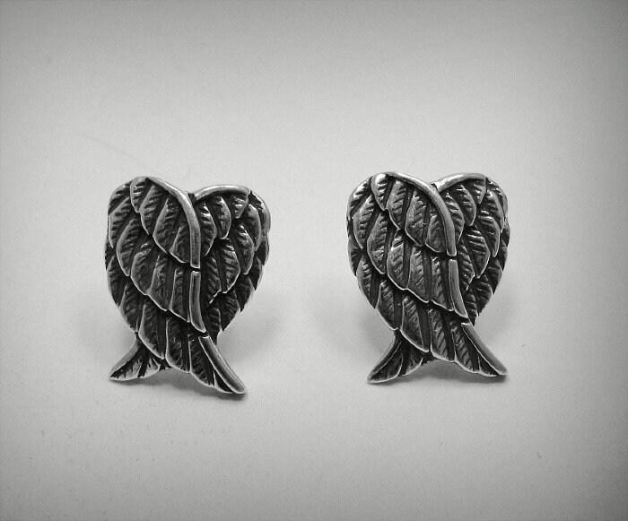E000460 Silber-Ohrringe 925 Engelsflügel von EmpressSilver