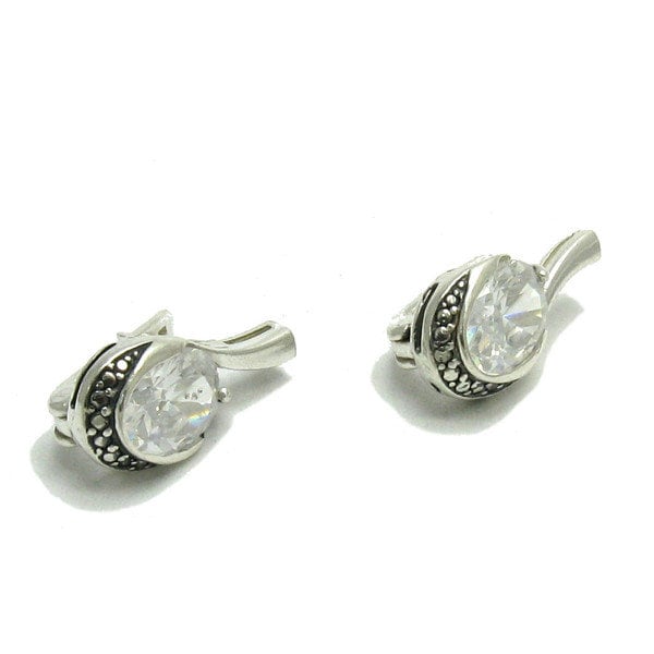 E000532 Silber-Ohrringe 925 Mit Cz von EmpressSilver