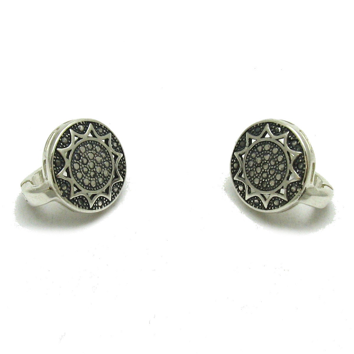 E000628 Silber Ohrringe 925 Sonne von EmpressSilver