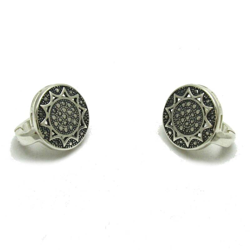 E000628 Silber Ohrringe 925 Sonne von EmpressSilver