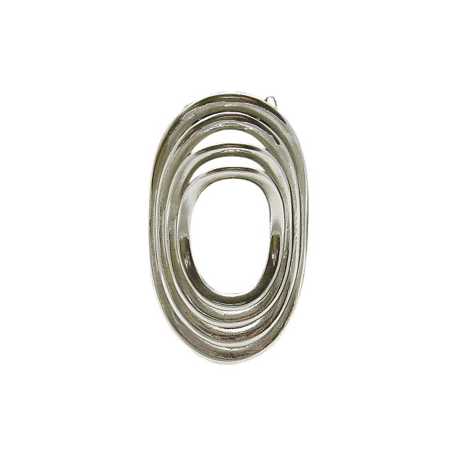 Einzigartige Sterling Silber Anhänger Ellipsen Massiv Gestempelt 925 Nickelfrei von EmpressSilver