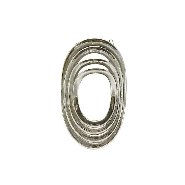 Einzigartige Sterling Silber Anhänger Ellipsen Massiv Gestempelt 925 Nickelfrei von EmpressSilver