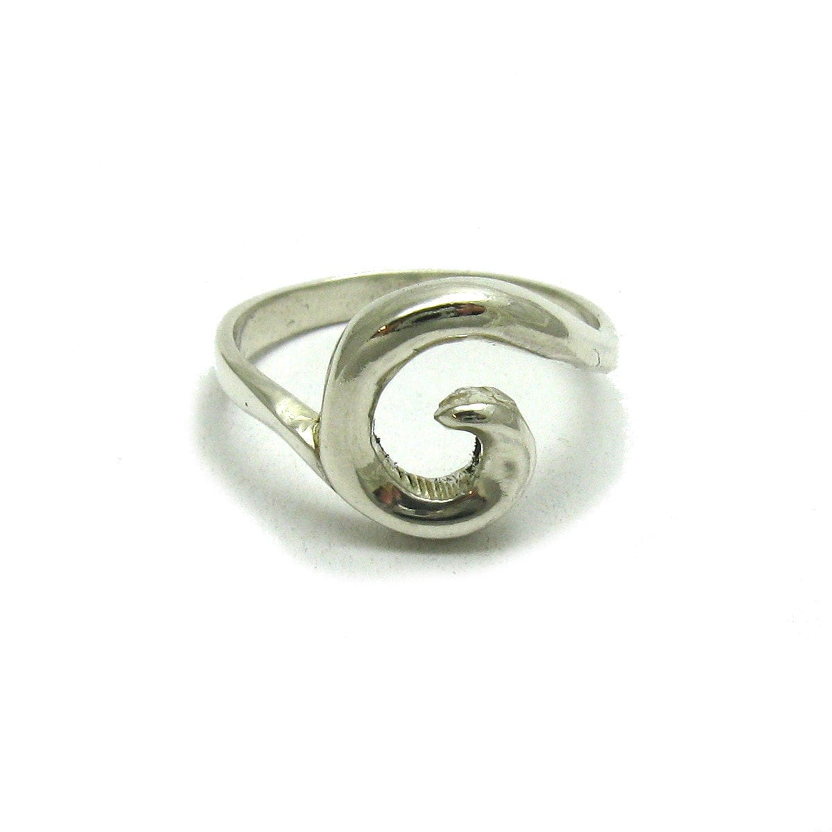 R000507 Sterling Silber Ring Spirale Solid 925 von EmpressSilver
